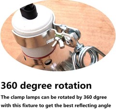 Versatile Clip Stand Heat Fixtures – Ideal for Reptiles & Photography, Pack of 2