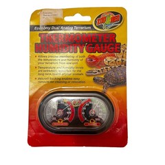 Zoo Med TH-27 Dual Analog Terrarium Thermometer/Humidity Gauge