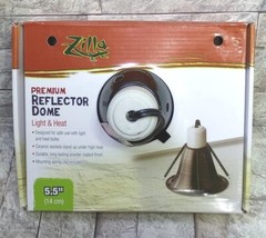 Zilla Reptile Terrarium Heat Lamps & Habitat Lighting Dome Blk 5.5-in