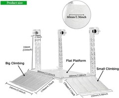 Aquarium Turtle Basking Platform 11.81 Inch Acrylic Ideal for Feeding Resting