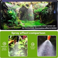 Reptile Fogger Automatic Reptile Mister Fogger for Terrarium, Timed Terrarium…