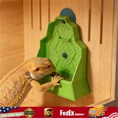 Reptile Feeding Bowl, Feeder for Reptile,Reptile Corner Feeder with Suction Cups