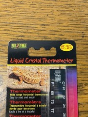 Exo Terra Liquid Crystal Thermometer Terrarium Reptile Tank PT-2455 Brand New