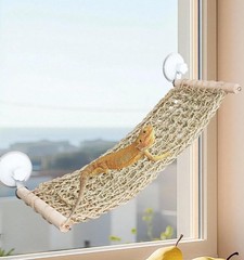 OOXYG Bearded Dragon Hammock for Window, 21.6 x 7.8 in Natural Seagrass Beard…