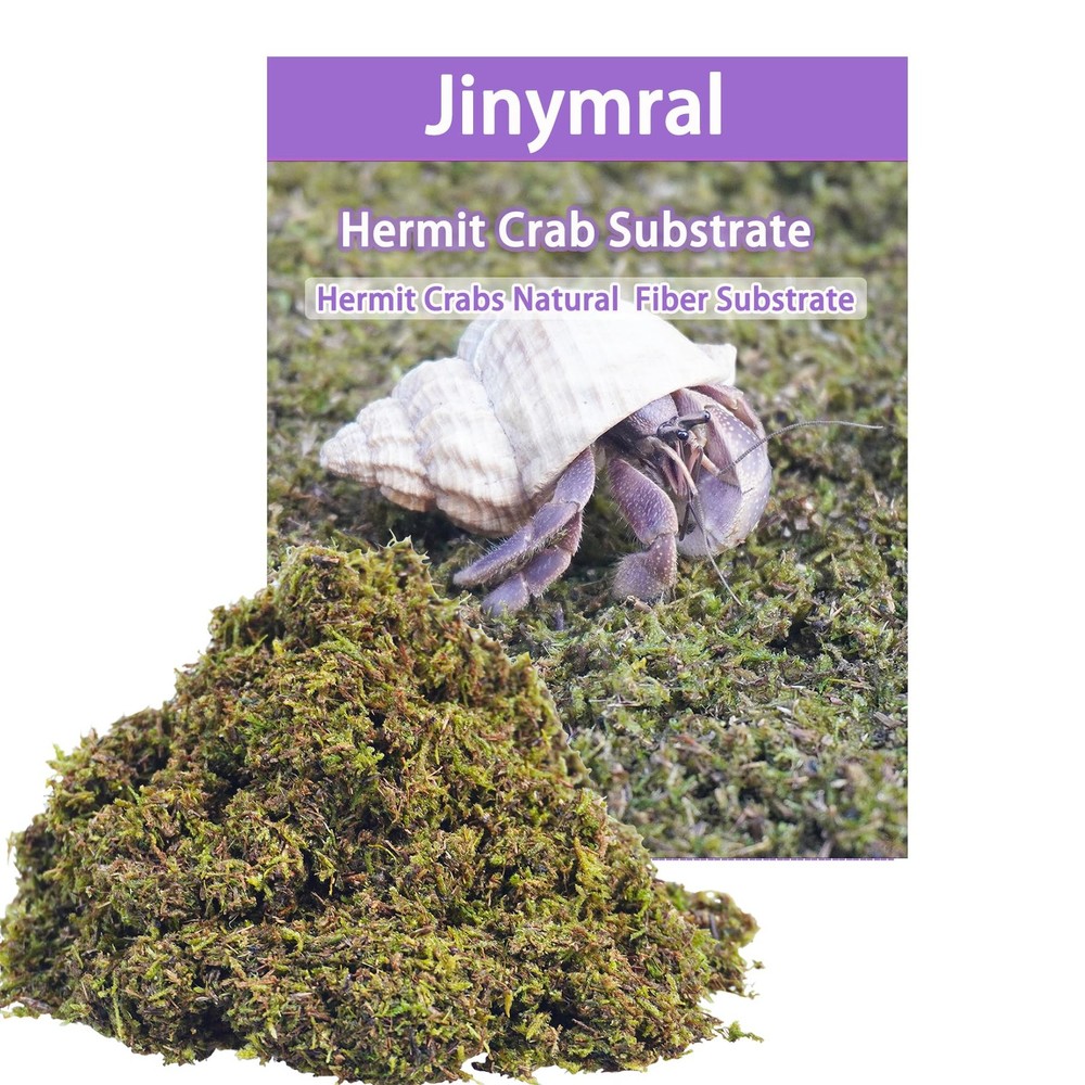 3.5oz Hermit Crab Substrate, Ideal Supplies for Tank Habitat, Natural Bedding