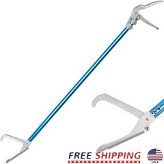 Professional Snake Tongs Catcher Reptile Handler Tool 60 Inch Aluminum Grabber