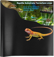 6.5 FT Reptile Substrate Mat – Reptile Carpet Mat Terrarium Bearded Dragon Tank