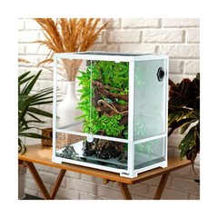 OIIBO 30 Gallon Reptile Tank 18″ x 18″ x 24″ Reptile Terrarium, Full View Gla…
