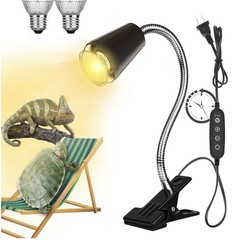 Reptile Heat Lamp with Clamp, Aquarium Turtle Tank Basking Light