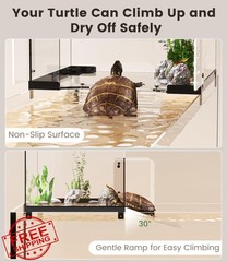 REPTITRIP Turtle Basking Platform Fit 18-19 Inchs Wide