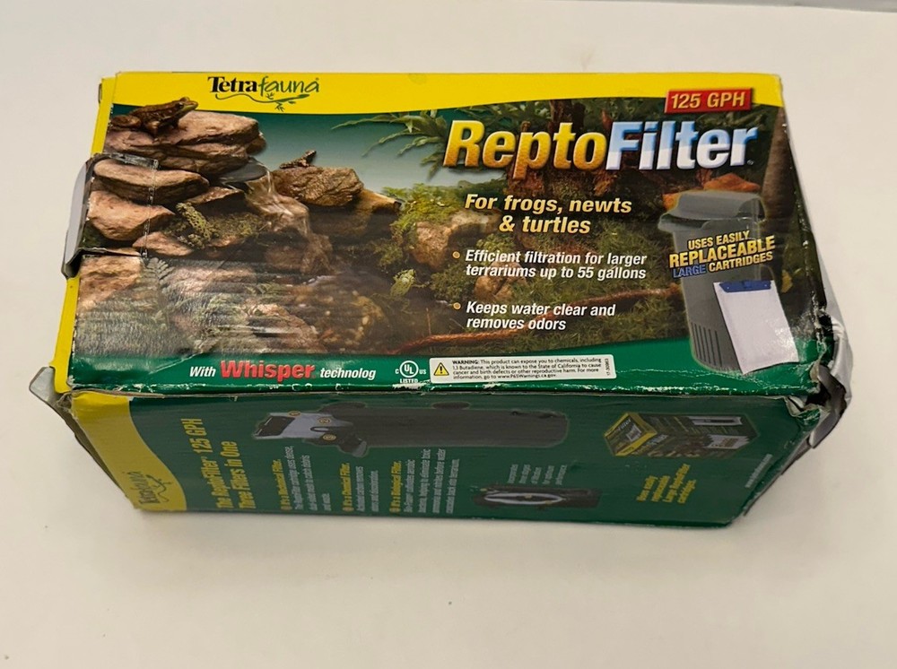 TetraFauna ReptoFilter 125 GPH for aquatic terrarium up 55 gallon