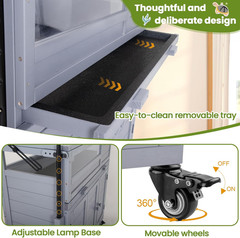 Premium Reptile Habitat Enclosure for Tortoises, Lizards, and Snakes – Adjustabl