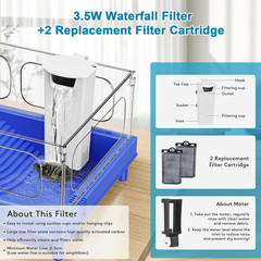 Turtle Tank Kit with Light & Filter, 10 Gallon Aquarium, Easy to Install & Cl…