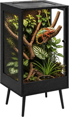 18″ X 18″ X 32″ Tall Reptile Terrarium with Leg Stand, 45 Gallon Vertical Glass