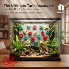 Maiguinzaa Reptile Climbing Wall 2 Set Tank Decor