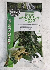 Thrive Tropical Green Sphagnum Moss 3 qt (3.3L) NEW