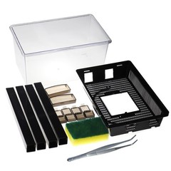 SORWATEE Reptile Cricket Keeper, Transparency Cricket Pen with Tubes, Insect …