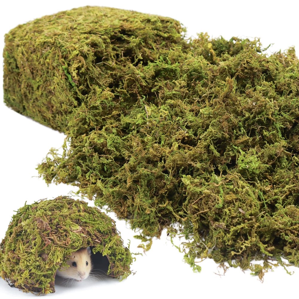 1.3 Lb Natural Sphagnum Moss Reptile Bedding Nesting Hamster Terrarium Snake
