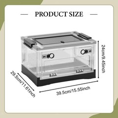 Reptile Breeding Box Climbing Pet Breeding Box with Ventilation Turtle Transport
