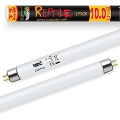 2 Pack 24W T5 UVB 10.0 Reptile Light, UVA UVB Fluorescent Tube, Desert Bulb
