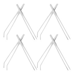 8Pcs Reusable Stainless Steel Feeding Tweezers for Aquarium and Terrarium Use