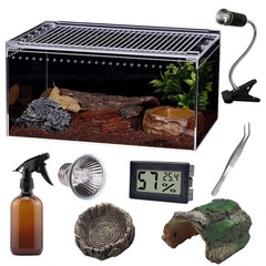 SANOSY Reptile Terrarium – Amphibian Tank Starter Kit, Eco transparent