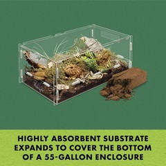Zilla Reptile Terrarium Bedding Substrate Coconut Husk Brick