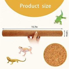 Cork Branch for Reptiles – 15.7″ Natural Climbing Wood Sticks for Crested