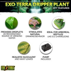 Exo Terra Dripper Plant Realistic Water Source for Tree Dwelling Reptiles