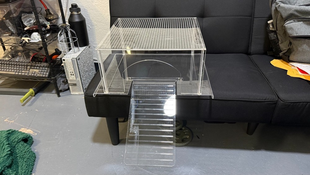 Turtle Topper Basking Platform Above Aquarium 19x16x8″ with ramp