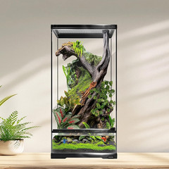 15 Gallon Tall Reptile Glass Tank 12″X12″X24″ with Drainage System – Pre-Assembl