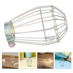 6Pcs Reusable Iron Reptile Cage Lampshade Golden Heat Lamp Protector