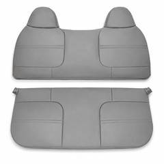 GXARTS Med Flint Gray Front Bench Bottom & Top Lean Back Replacement Leather …
