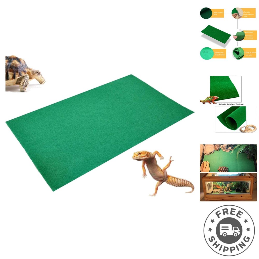 Large Customizable Reptile Carpet Liner – Safe for Turtles, Iguanas, & More