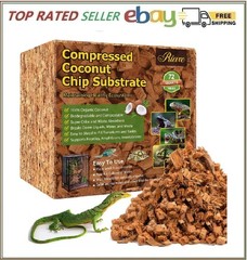 Coconut Chip Substrate 10LB for Reptiles – Ideal Bedding for Snakes Lizards
