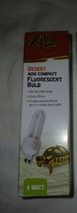 NEW Zilla Mini Compact Fluorescent Bulb DESERT G9 socket 6 watt