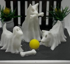 Jumping Spider Enclosure Decor – 3D Printed Ghost Dogs – Customizable