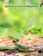 40 Inch Snake Hook Reptile Grabber Telescopic Stainless Steel Catcher Tool Porta
