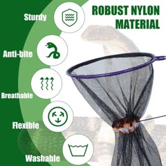 57″ Aluminum Collapsible Snake Hook Reptile Grabber Rattle Snake Catcher Stick