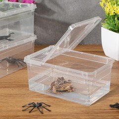 8 Pcs Reptile Breeding Box Plastic Spider Terrarium Tarantula Feeding Box for Be