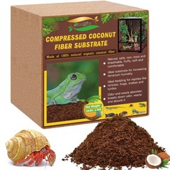 10LB Compressed Coconut Fiber Substrate, 100% Organic Coco Coir Fiber Brick H…