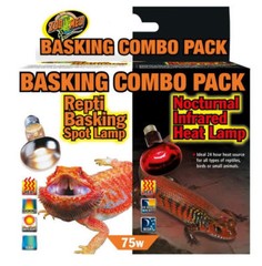 ZOO MED REPTILE BASKING COMBO PACK – 75 WATT – DAY AND NIGHT LAMP – SRC-1