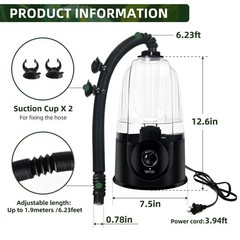 Coospider 3.8L Reptile Fogger Mister, Quiet Reptile Humidifier for Reptiles T…