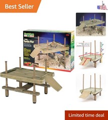 Reptology Aquatic Turtle Pier and Basking Platform | Floating Above Tank | De…