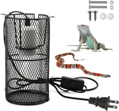 Reptile Heat Lamp Guard Ceramic Heat Emitter Basking Heater Lamp Reptile Acce…