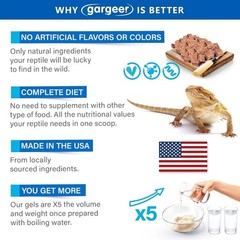 Bearded Dragon Food 1LB Complete Gel Formula All Life Stages Digestive Health