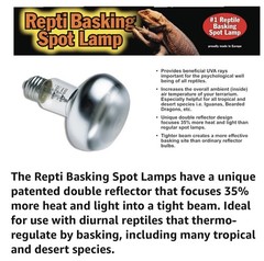 ZooMed (2 Pack) 75 Watts Reptile Basking Spot Lamp