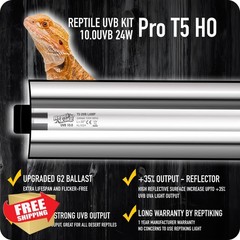 ReptiKing UVB T5 Light Fixture 24W 10.0 Tube Bearded Dragon