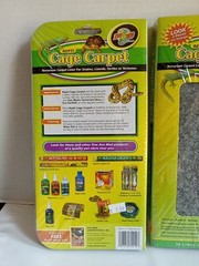 Zoo Med Reptile Cage Liner Carpet 10 Gallon Grey Terrarium 10 X 20 Liners Qty 4