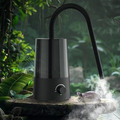 2.5L Reptile Fogger Mister Humidifier With Integrated Tank, Digital Timer